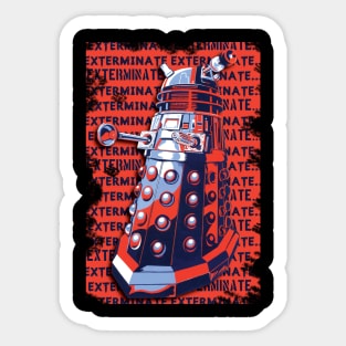 DALEK EXTERMINATE 3 Sticker